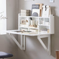Wall Mount Drop-Leaf Desk White