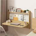 Wall Mount Foldable Desk with Bookshelf