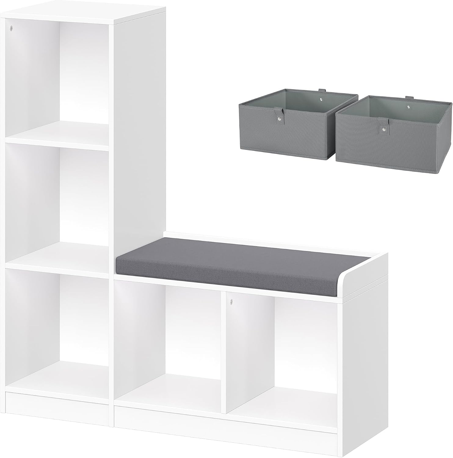 Kids Cubby Reading Bench with Cushion