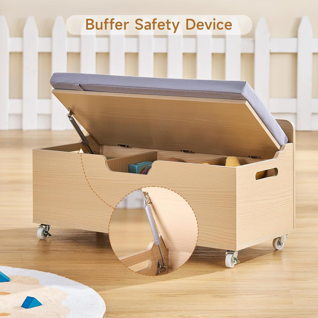 Kids Reading Nook Toy Storage Bench