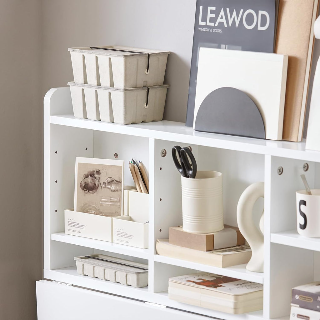 Wall Mount Drop-Leaf Desk White