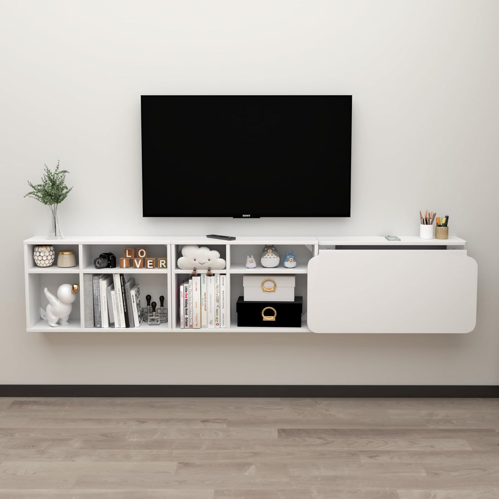 Wall Mount Drop Leaf Floating Desk