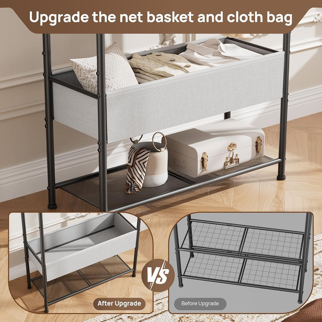 Metal Freestanding Garment Rack Black
