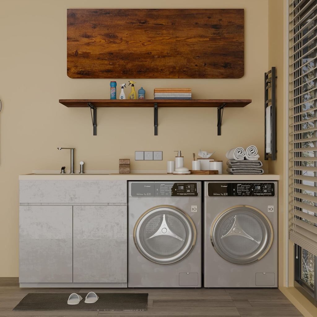 Wall Mount Fold Desk Rustic Finish