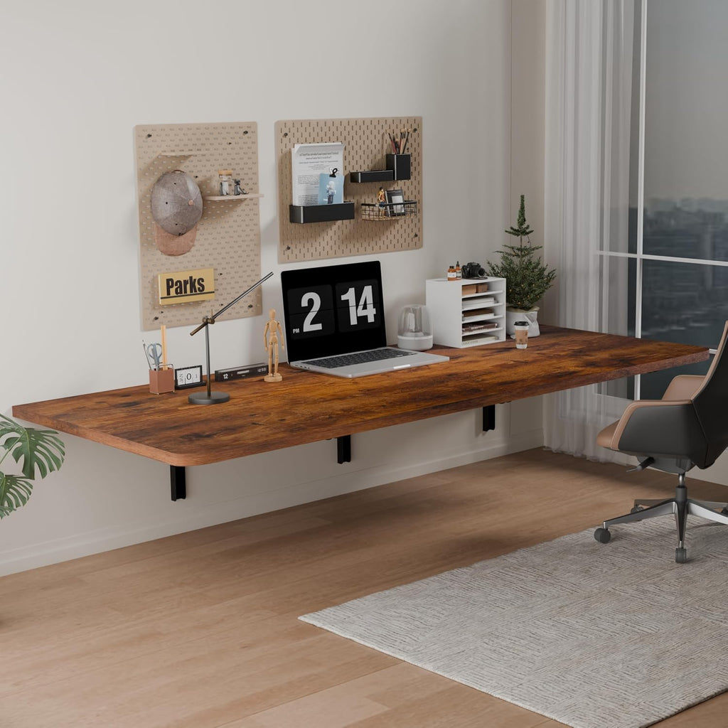 Wall Mount Fold Desk Rustic Finish