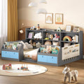 Twin Bed with Storage Grey