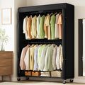 Rolling Garment Rack with Fabric Cover